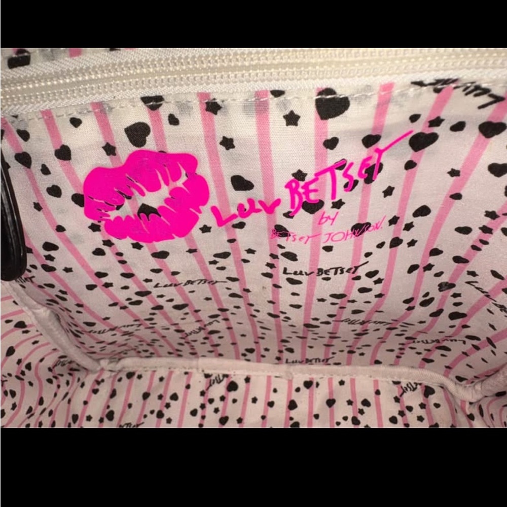Luv Betsey Johnson Quilted Backpack in Purple and Black - Picture 3 of 7
